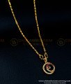 SCHN358 - Latest Collection Gold Design First Quality Gold Plated Stone Pendant Chain Online