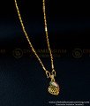 SCHN362 - Unique Heart Design American Diamond Stone Locket Chain for Girls