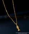 SCHN371 - New Model Daily Use White Stone Fish Pendant with Small Chain Online