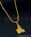 SCHN376 - Buy Gold Krishna Pendant Gold Plated Krishna Locket Design with Chain