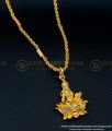 SCHN380 - Beautiful Lakshmi Pendant Design with Short Chain Buy Online Shopping 