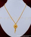 SCHN388 - Unique Ruby Stone Party Wear Pendant Chain Imitation Jewelry Online