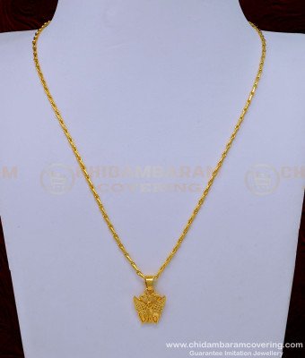 SCHN407 - Unique Light Wight Small Butterfly Design Pendant with Thin Chain Pendant for Baby Girl