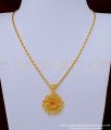 SCHN408 - Attractive Gold Pendant Design Flower Pendant with Chain for Female 