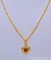 SCHN420 - Traditional Balaji Pendant Design Finish Light Weight Short Chain Imitation Jewellery 