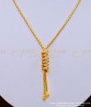SCHN433 - Unique Party Wear Ad Stone Spiral Pendant Short Chain