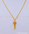 SCHN434 - Original Gold Plated White Stone Balls Pendant Short Chain