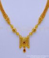 SCHN436 - Latest Gold Plated Short Chain With Pendant Designs for Girls 