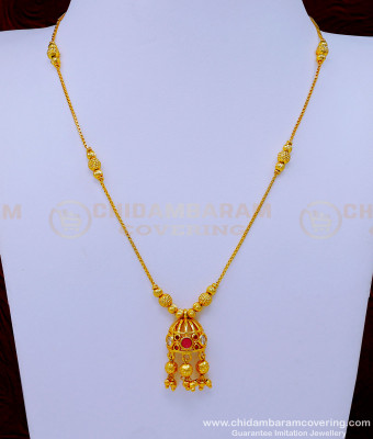 SCHN437 - Unique Short Chain with Pendant Designs for Ladies