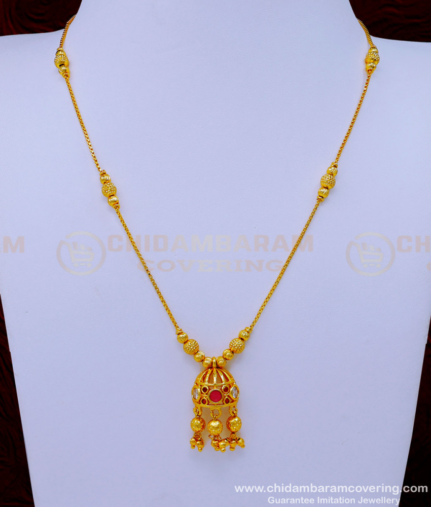 SCHN437 - Unique Short Chain with Pendant Designs for Ladies