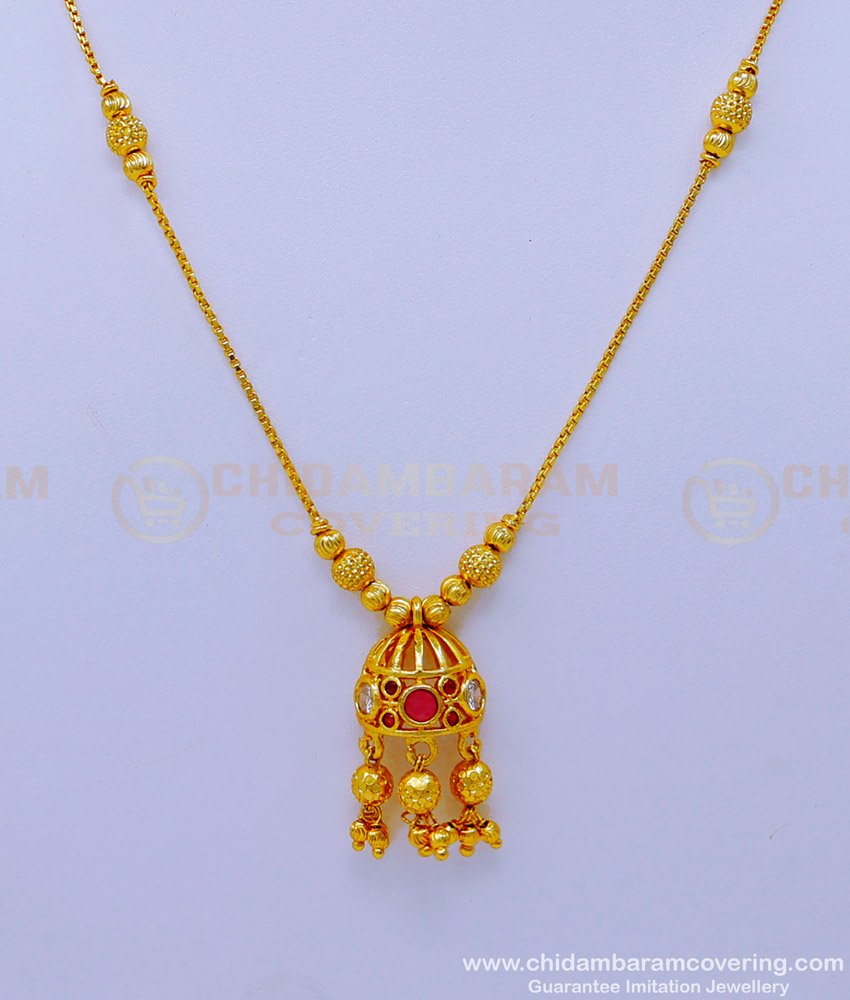 SCHN437 - Unique Short Chain with Pendant Designs for Ladies