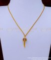 SCHN440 - Gold Plated Girls Short Chain with Stone Pendant Designs