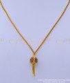 SCHN440 - Gold Plated Girls Short Chain with Stone Pendant Designs