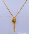 SCHN446 - Unique Ad Stone Pendant with Short Chain for Women 