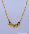 SCHN450 - 1 Gram Gold Plated Short Chain with Lakshmi Pendant Designs