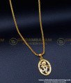 SCHN467 - American Diamond White Stone Om Dollar Chain Buy Online