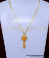 SCHN478 - Latest Flower Design Short Chain With Dollar for Ladies