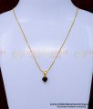 SCHN479 - Unique Black Stone Heart Model Daily Use Pendant Chain
