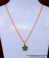 SCHN484 - Beautiful Thin Gold Chain with Small Pendant Design