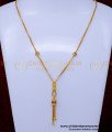 SCHN489 - Real Gold Design Stone Balls with Chain for Women