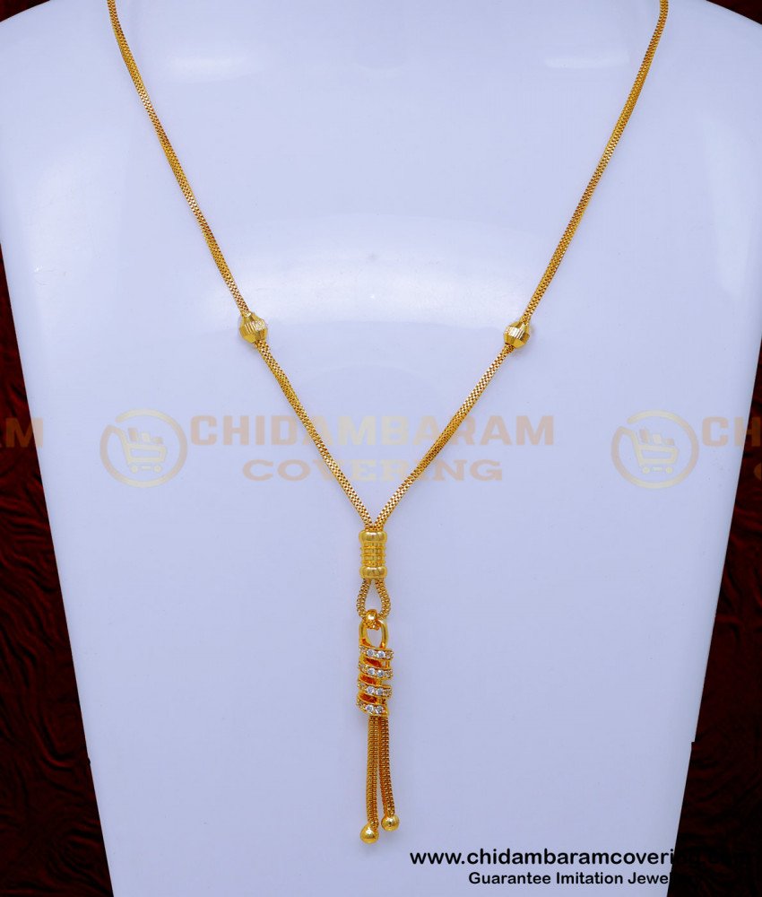 SCHN488 - New Stone Ball Short Chain Necklace Pendant Online
