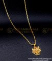 SCHN490 - New Simple Daily Use Gold Plated Chain With Pendant