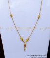 SCHN497 - Cute Gold Plated Ad Stone Chain with Pendant for Women