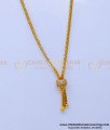 SCHN500 - White Stone Ball Pendant Gold Model with Short Chain