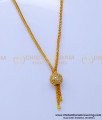 SCHN501 - Real Gold Design Ball Pendant Chain for College Girls