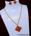 SCHN517 - Fashionable Short Chain Coral Beads Pendant for Women