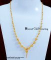 SCHN520 - Simple Light Weight Ball Chain Necklace Gold Designs