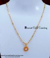 SCHN525 - American Diamond Gold Chain Locket New Designs