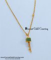 SCHN533 - Modern Light Weight Gold Pendant Necklace Designs