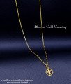 SCHN544 - 1 Gram Gold Plated Short Chain with Cross Pendant