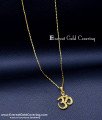 SCHN546 - Trendy Imitation Daily Use Om Dollar Chain for Boys