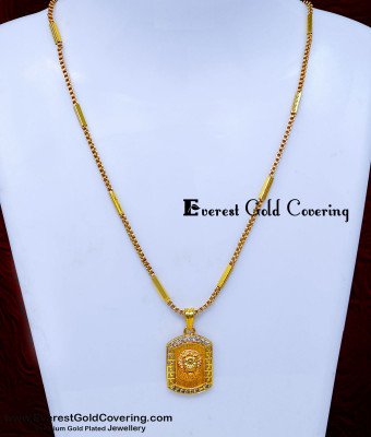 SCHN552 - Latest Daily Use Short Chain with Lion Pendant for Men
