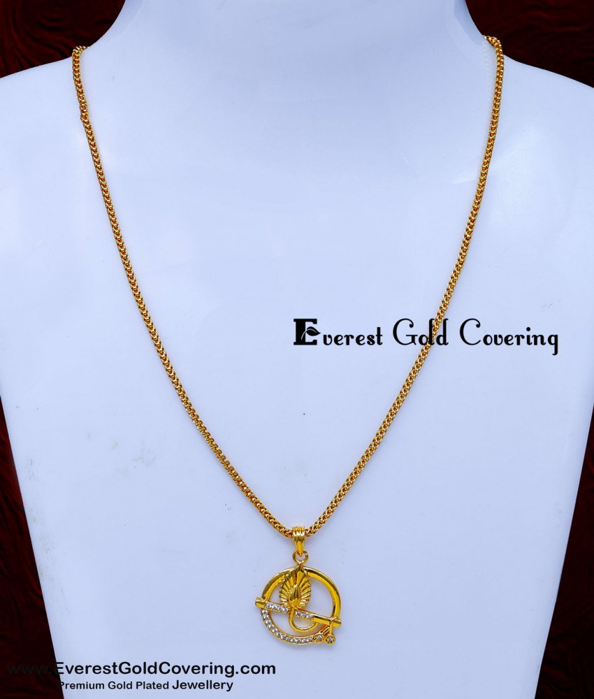 SCHN559 - Best Quality White Stone Peacock Feather Pendant Chain