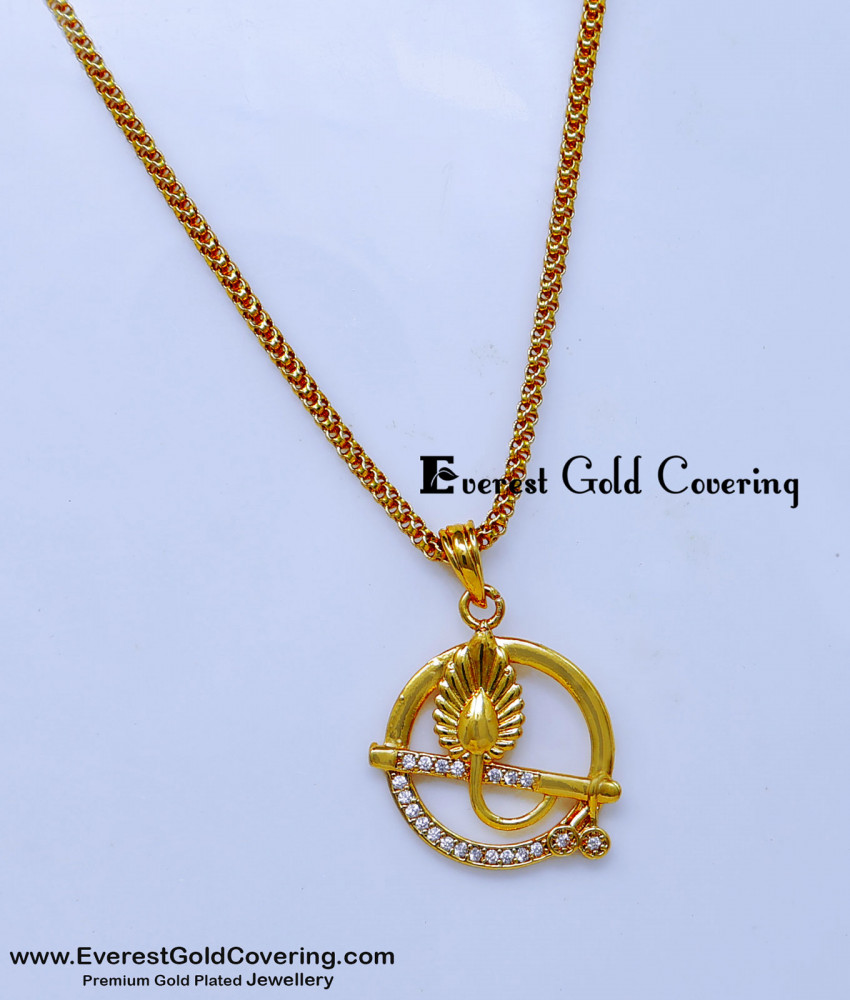 SCHN559 - Best Quality White Stone Peacock Feather Pendant Chain