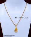 SCHN562 - Peacock Design Gold Forming Pendant Chain for Women