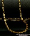 SHN058 - 18 Inches One Gram Gold Light Weight New Fashion Designer Short Chain Design for Girls