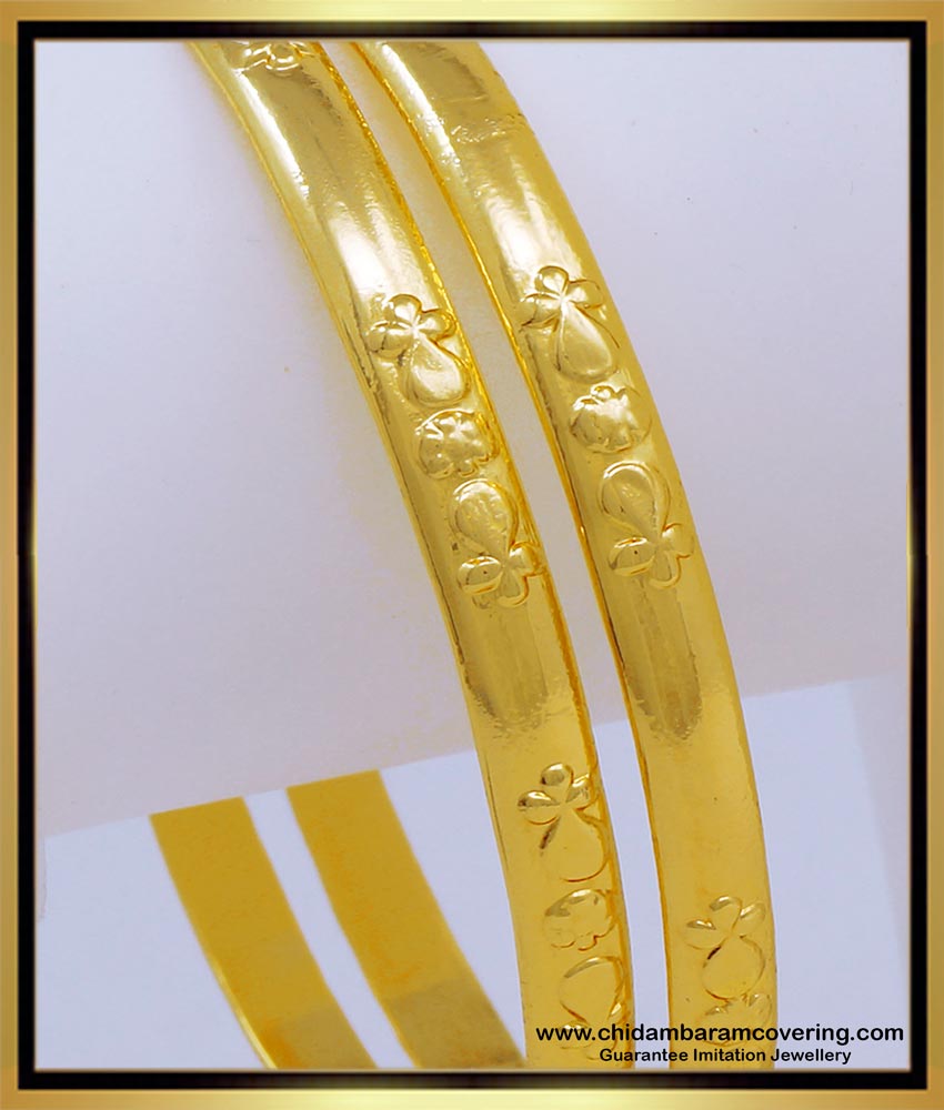 BNG642 - 2.6 Size Original Impon Plain Bangles Design Online
