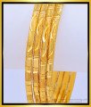 BNG453 - 2.6 Size Attractive Matt Finish Gold Look Daily Wear Plain Bangles Set Buy Online