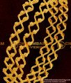 BNG043 - 2.8 Size Beautiful Gold Inspired Zig Zag One Line Bangle Design Online Shopping