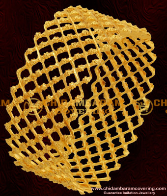 BNG045 - 2.4 Size Beautiful Gold Inspired Zig Zag Bridal Kada Bangle Design Online Shopping