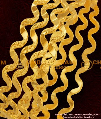 BNG046 - 2.10 Size Gold Covering Neli Bangles Design Regular Wear Set Of 4 Online Shopping