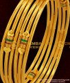 BNG048 - 2.4 Size Gold Plated Kambi Bangles Enamel Design Set for Women Online