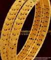 BNG049 - 2.6 Size Grand Look Double Side Leaf Design High Quality Bangles Gold Plated Jewellery Online