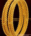 BNG053 - 2.6 Size Broad Gold Plated Floral Design Enamel Bangles 2 Pieces Buy Online Shopping India