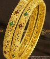 BNG079 - 2.6 Size Calcutta Bangles Design 1 Gram Gold Plated Jewelry