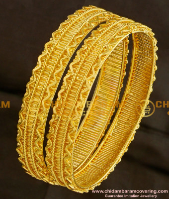 BNG090 - 2.4 Size South Indian Traditional Broad Guarantee Bangles